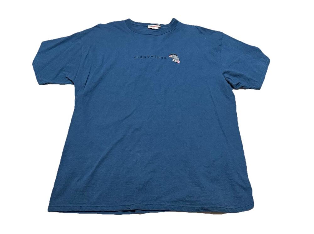 Vintage Disneyland Blue Eeyore Winnie The Pooh Embroidered Night Shirt T Shirt